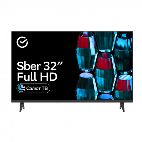 Телевизор Sber 32" SDX-32F2139, Full HD, 1.5GB RAM, черный