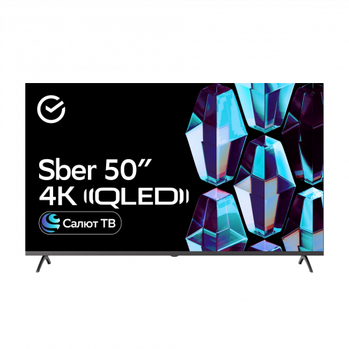 Телевизор Sber 50" SDX-50UQ5235, 4K QLED, серый